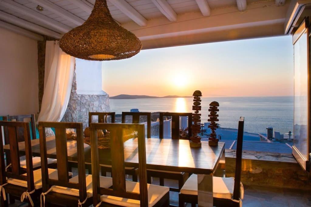 Mykonos Town Mykonos Sea View Luxury Villa By Calypso Sunset Villas מראה חיצוני תמונה