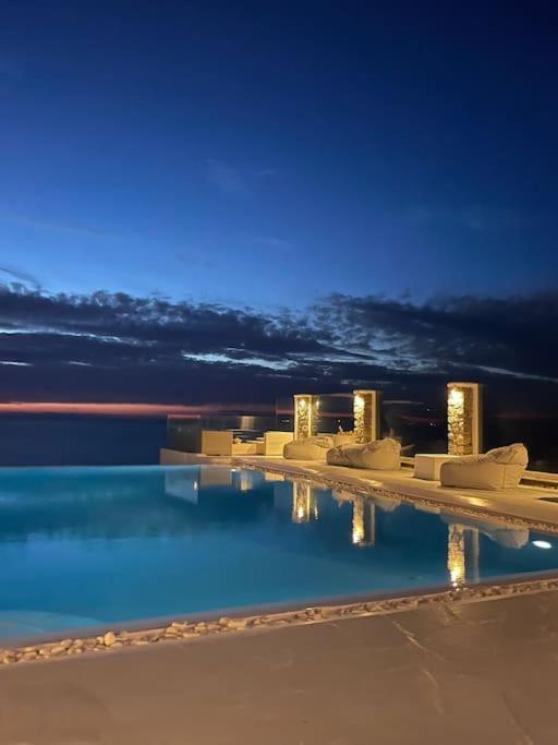 Mykonos Town Mykonos Sea View Luxury Villa By Calypso Sunset Villas מראה חיצוני תמונה
