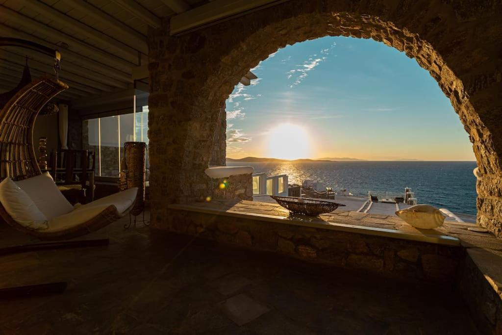 Mykonos Town Mykonos Sea View Luxury Villa By Calypso Sunset Villas מראה חיצוני תמונה