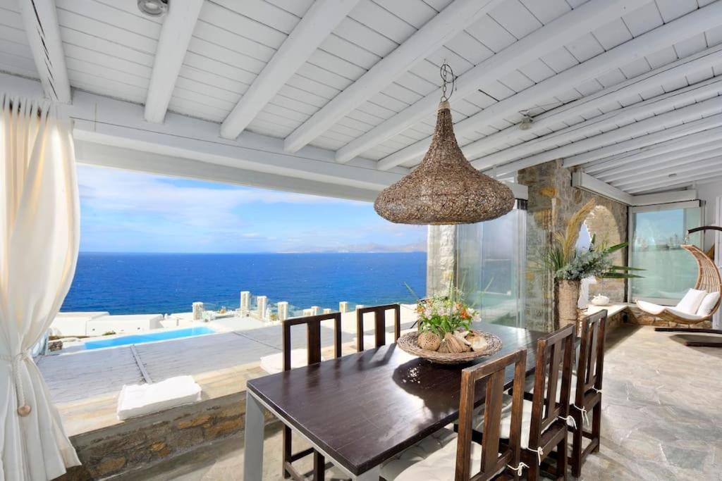 Mykonos Town Mykonos Sea View Luxury Villa By Calypso Sunset Villas מראה חיצוני תמונה