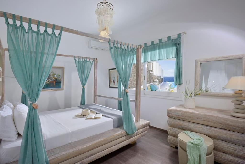Mykonos Town Mykonos Sea View Luxury Villa By Calypso Sunset Villas מראה חיצוני תמונה