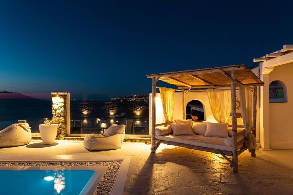 Mykonos Town Mykonos Sea View Luxury Villa By Calypso Sunset Villas מראה חיצוני תמונה