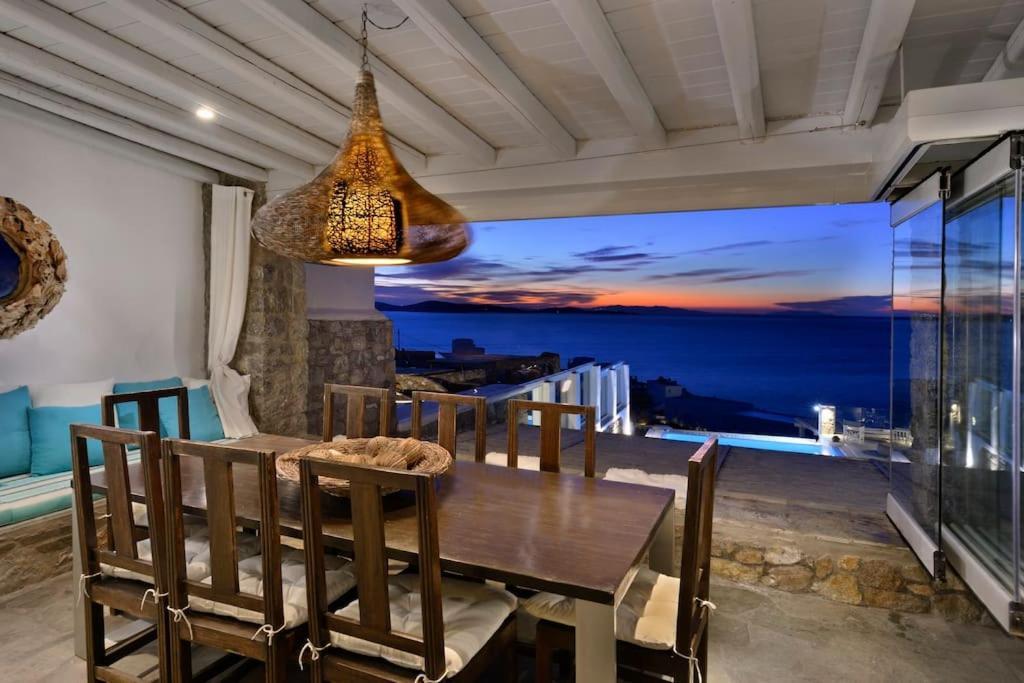 Mykonos Town Mykonos Sea View Luxury Villa By Calypso Sunset Villas מראה חיצוני תמונה