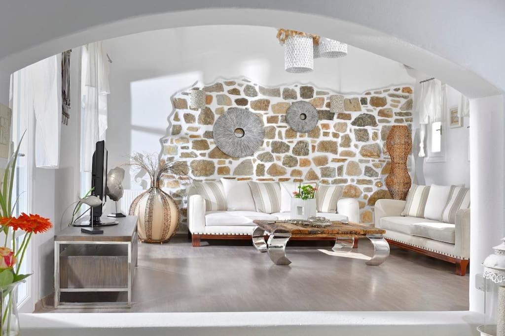 Mykonos Town Mykonos Sea View Luxury Villa By Calypso Sunset Villas מראה חיצוני תמונה